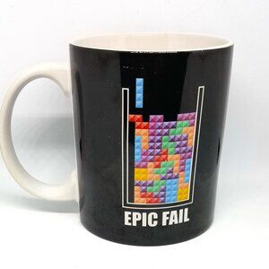 Tetris Epic Fail Ceramic Coffee Mug Cup 2013